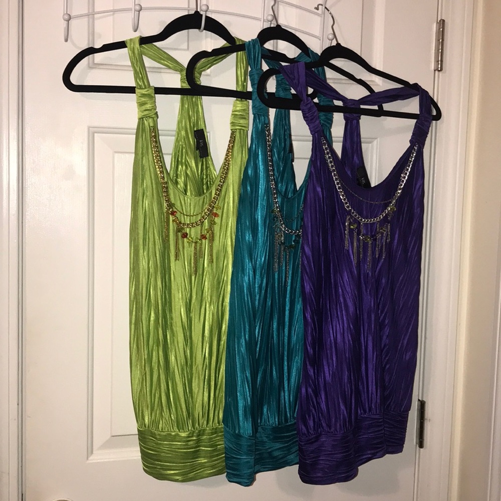 NWT - Dressy Tanks/Blouses w/matching necklace!